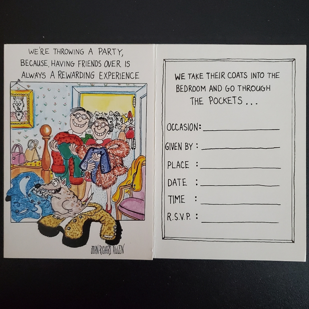 Funny Party Invites and Moving Notes